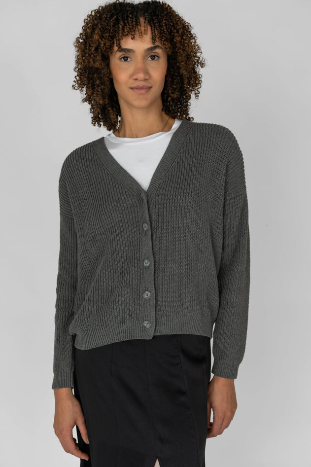 Short Cardigan Grey