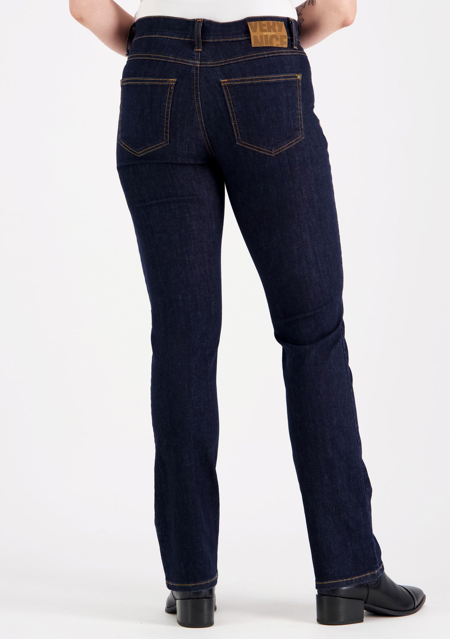 Carla Straight Fit Jeans Dark Blue