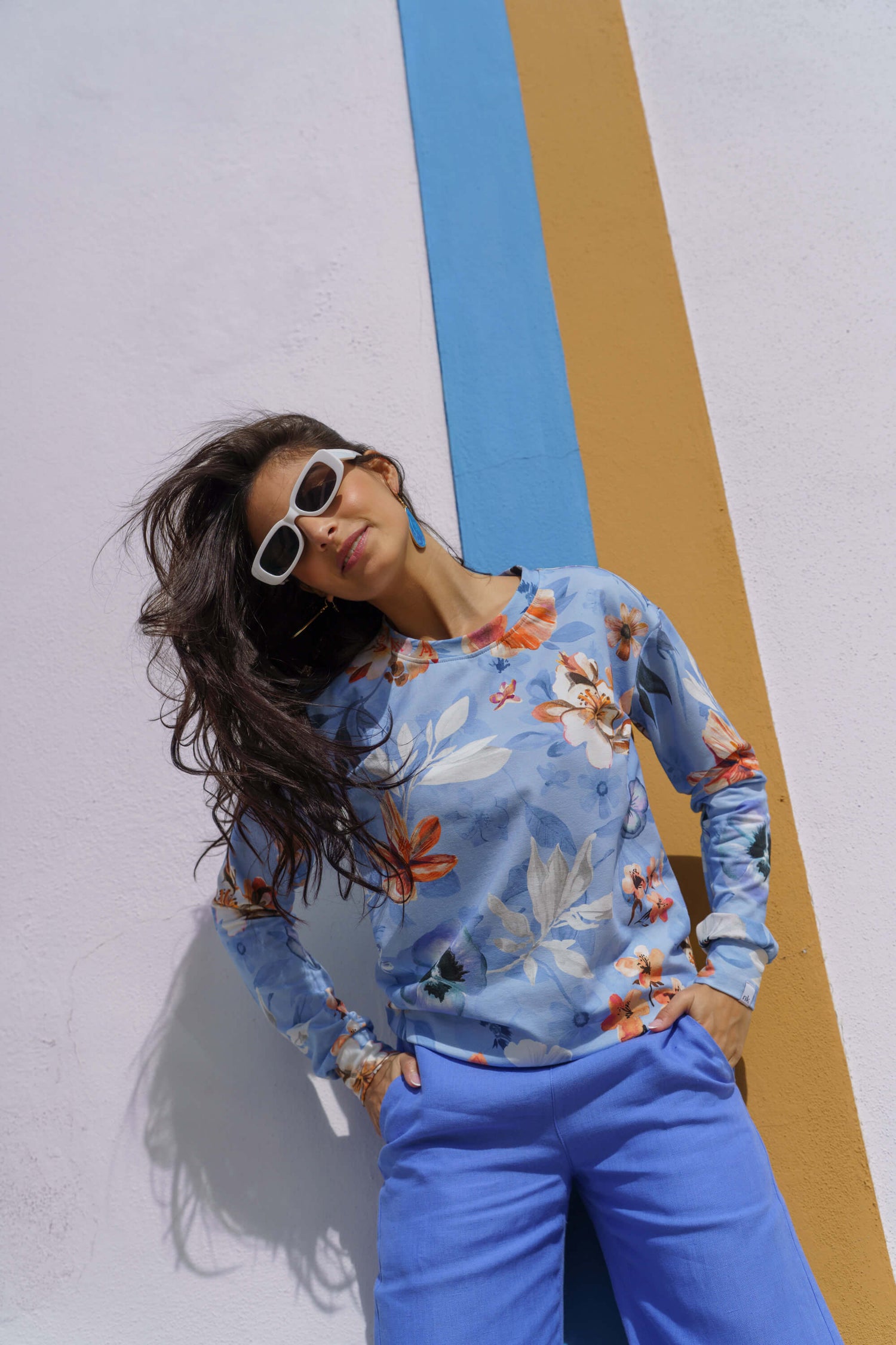 Casual Chic Print Shirt Serein