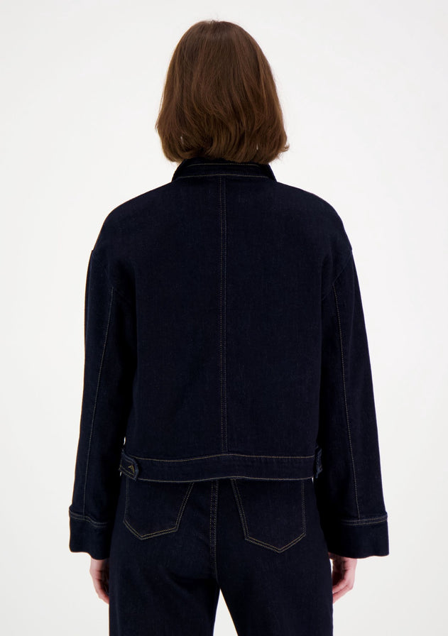 Elsie Denim Jacket Dark Blue