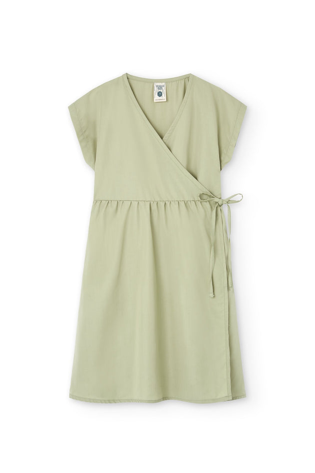 Hannia TENCEL™ Wrap Dress in Green