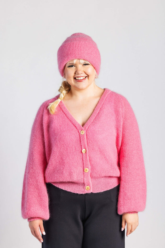 Pippa Mohair Beanie Lollipop Pink