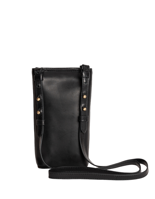 Charlie Phone Bag Classic Leather Black