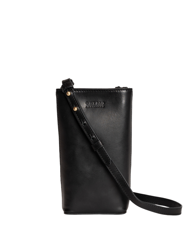 Charlie Phone Bag Classic Leather Black