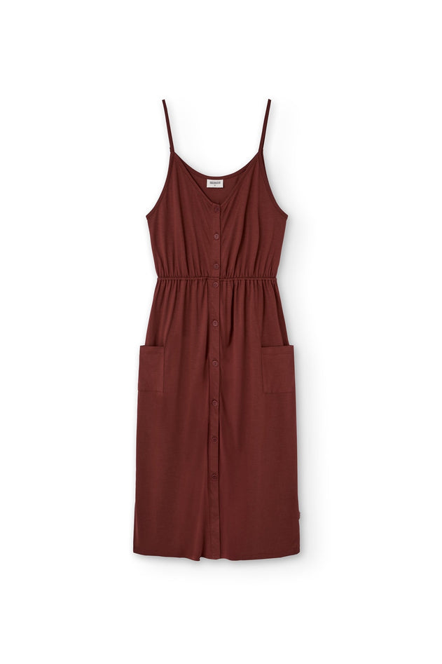Hiara TENCEL™ Midi Dress in Red