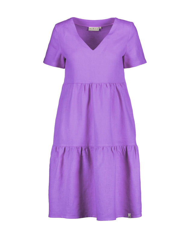 Linen Layered Dress Iris