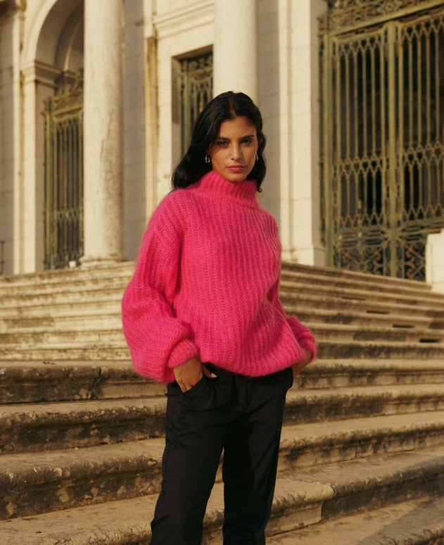 Robin Mohair Knit Pink Lemonade
