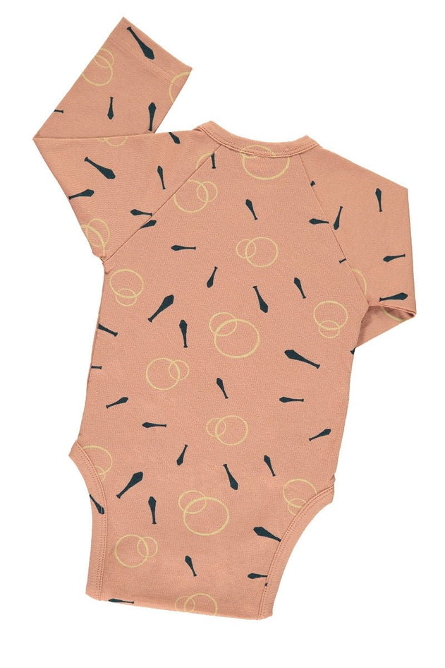 Baby's Long Sleeve Wrap Body Juggling Pink