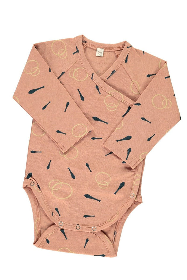 Baby's Long Sleeve Wrap Body Juggling Pink