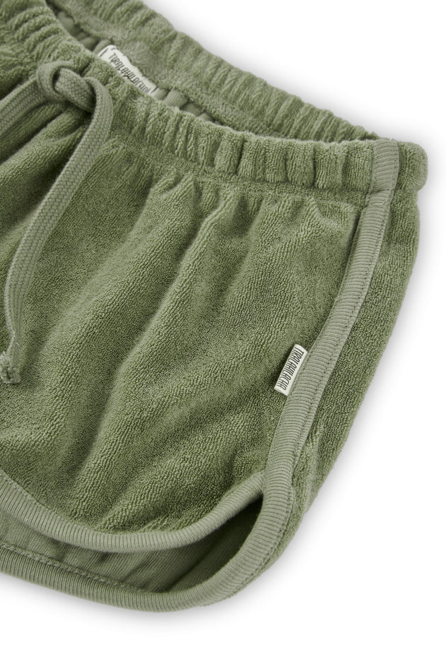 Kid's Huali Terry Shorts Green