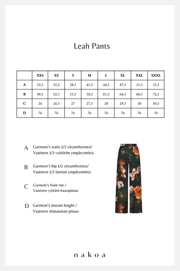 Leah Pants Copper Flower
