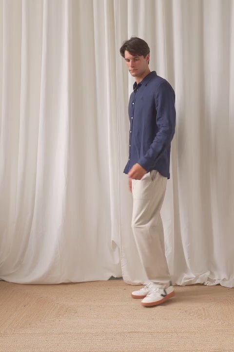 Fabal Shirt Navy Blue - IVALO.COM