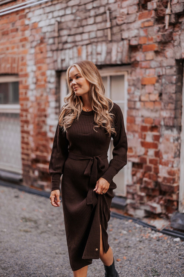Leona Merino Dress Espresso