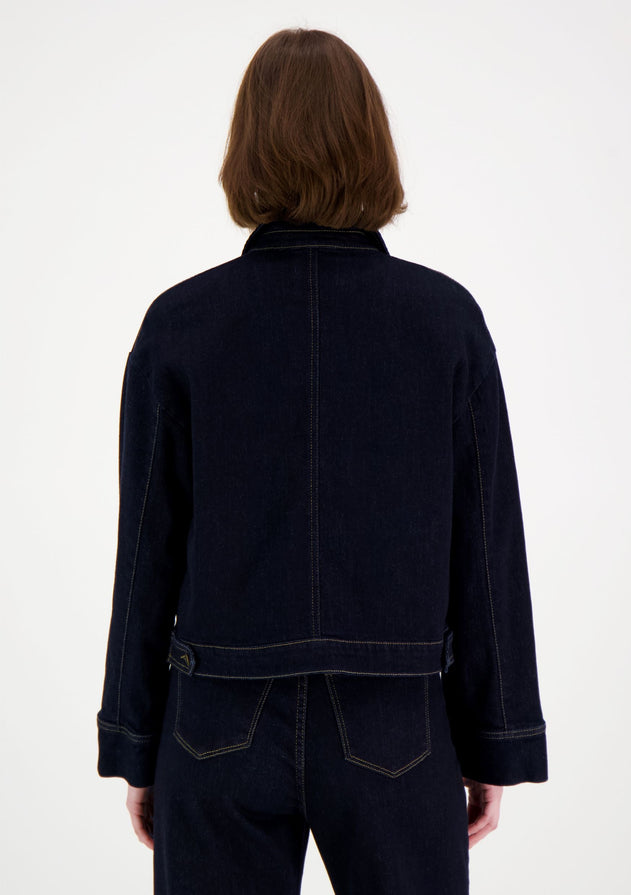 Elsie Denim Jacket Dark Blue