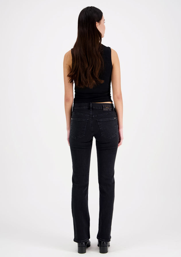 Emily Straight fit High Waist Jeans Dark Grey