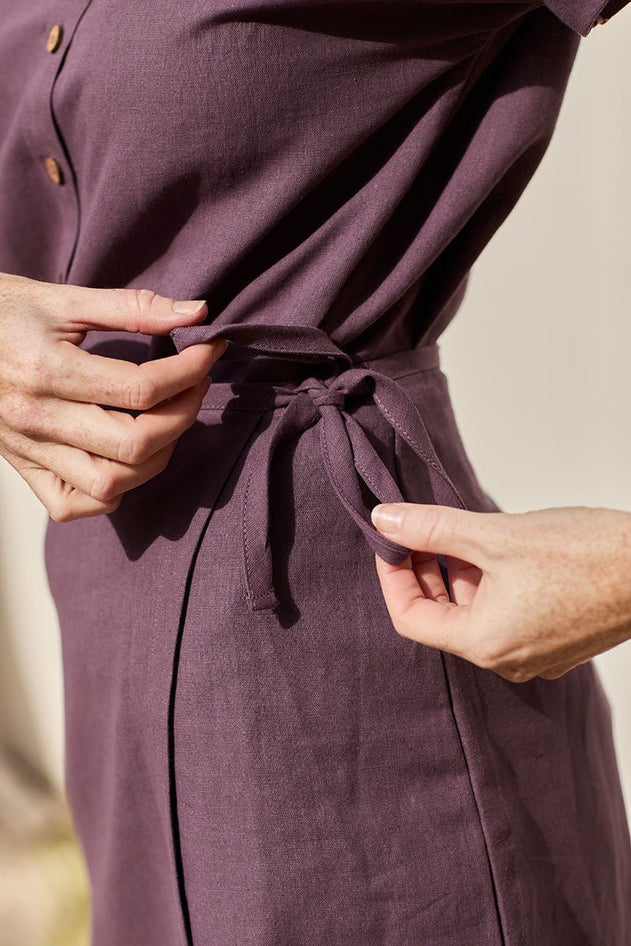 Famara Wrap Mini Skirt Purple
