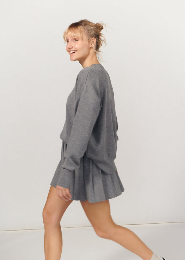 Piccolo & Rotondo Merino Co-ord Light Grey