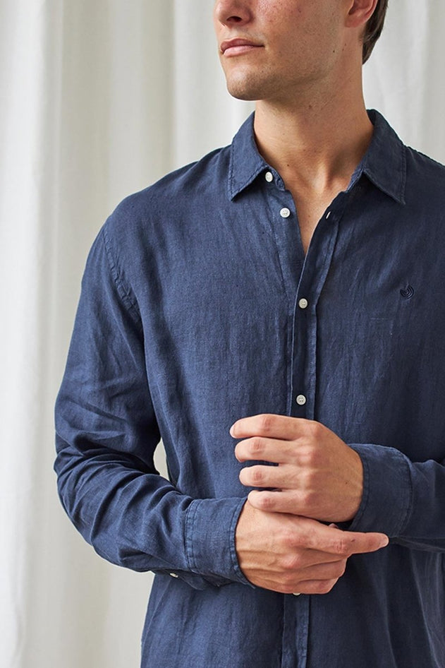 Fabal Shirt Navy Blue - IVALO.COM