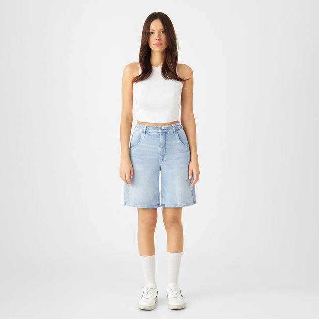 Blinky Soft Denim Shorts Light Blue