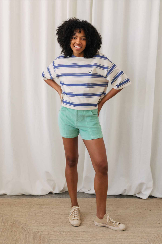 Fingal T-Shirt Cobalt Blue Stripes - IVALO.COM