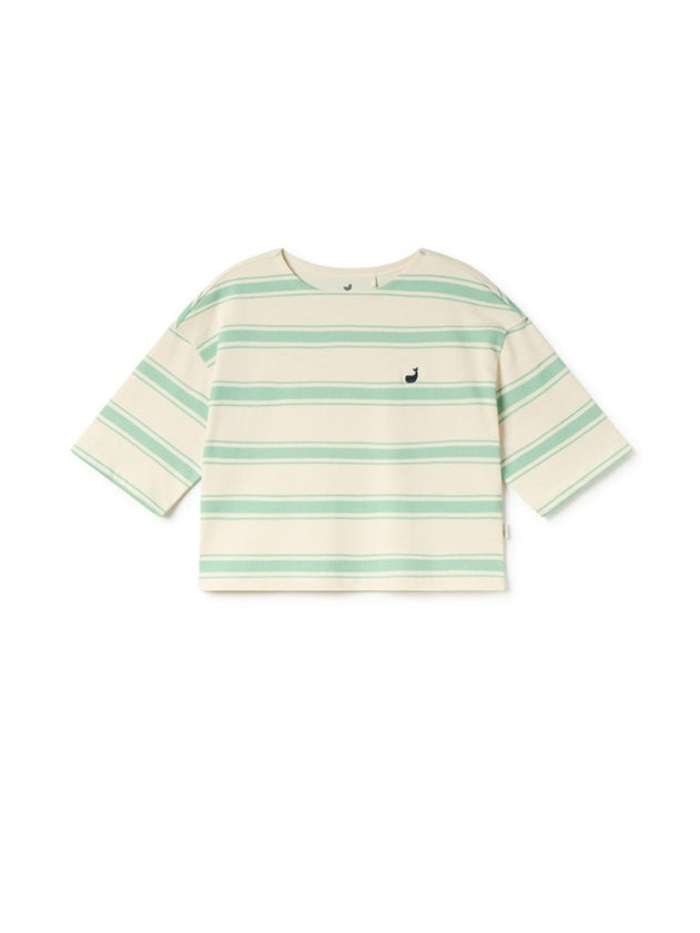 Fingal T-Shirt Mint Leaf Stripes - IVALO.COM