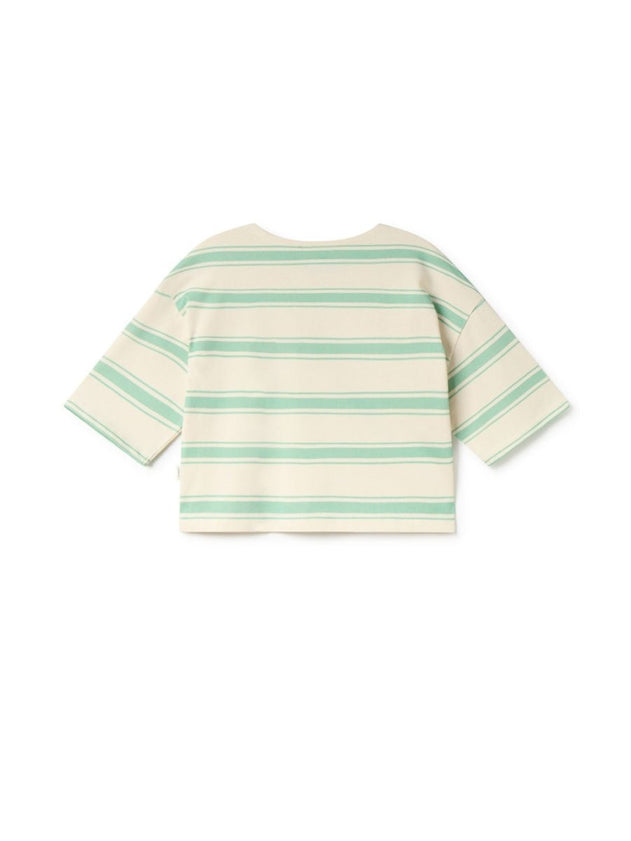 Fingal T-Shirt Mint Leaf Stripes - IVALO.COM