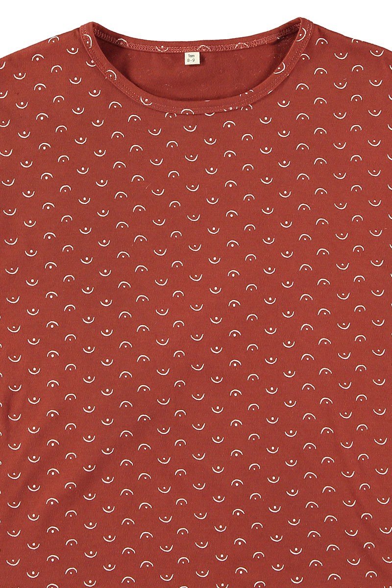 Kid's Organic Cotton T-Shirt Tits Red