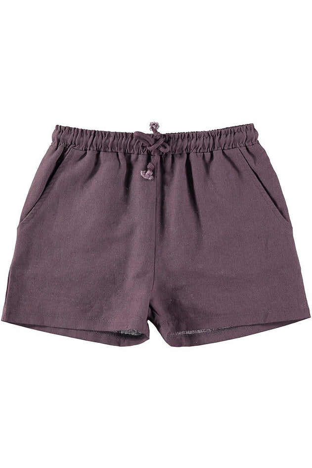 Kids' Linen And Organic Cotton Shorts Purple