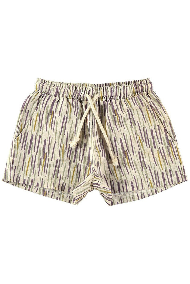 Kids' Linen And Organic Cotton Shorts Jungle Beige
