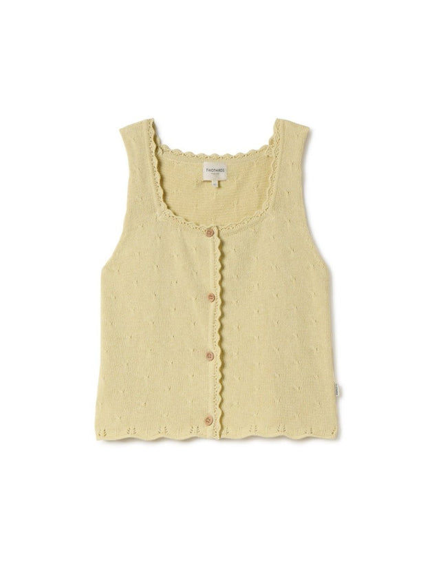 Froson Knit Top Yellow - IVALO.COM