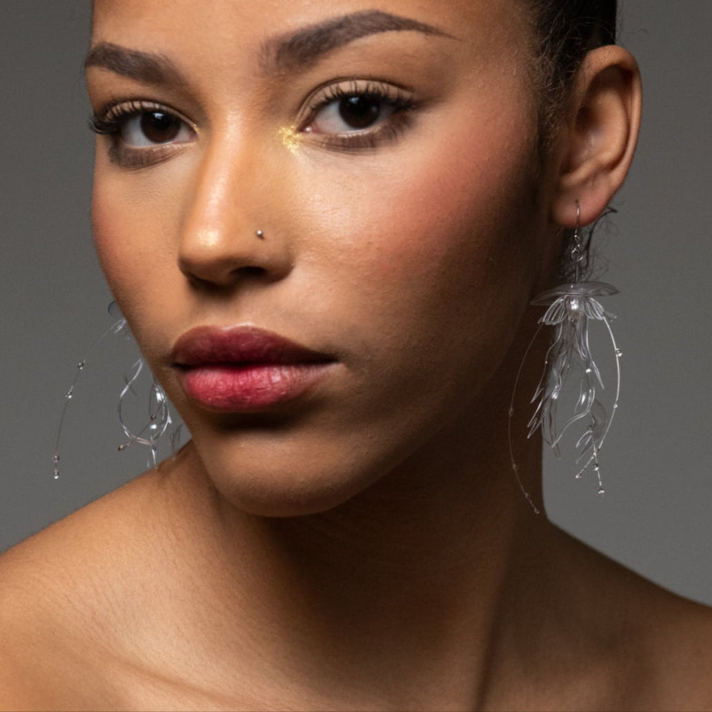 Meduusa Earrings Clear
