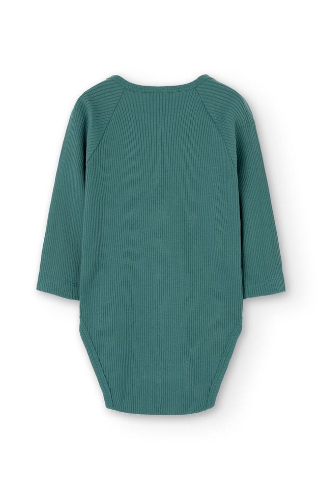 Baby's Griselle Long Sleeve Ribbed Bodysuit Blue