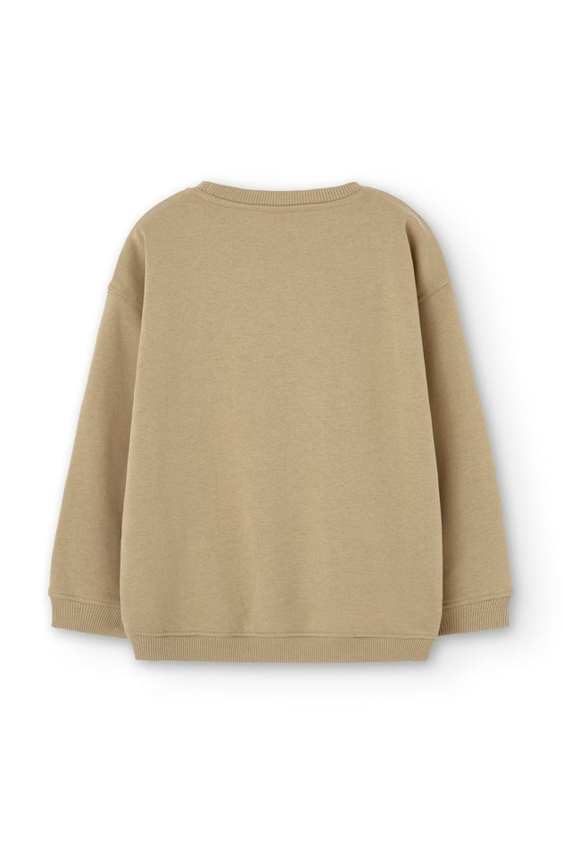 Kid's Gaby Raglan Sleeve Sweatshirt Beige