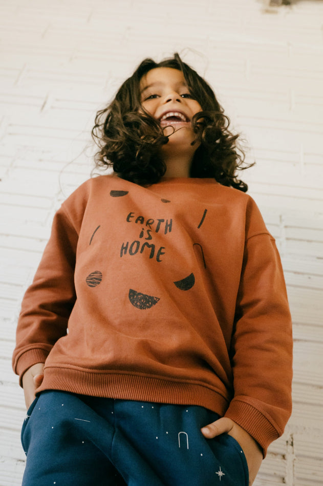 Kids' Gaby Raglan Sleeve Sweatshirt Mars Red