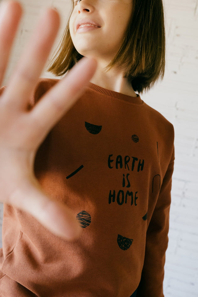 Kids' Gaby Raglan Sleeve Sweatshirt Mars Red