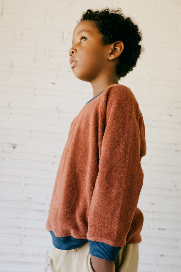 Kids' Ginger Sweatshirt Raglan Sleeve Mars Red