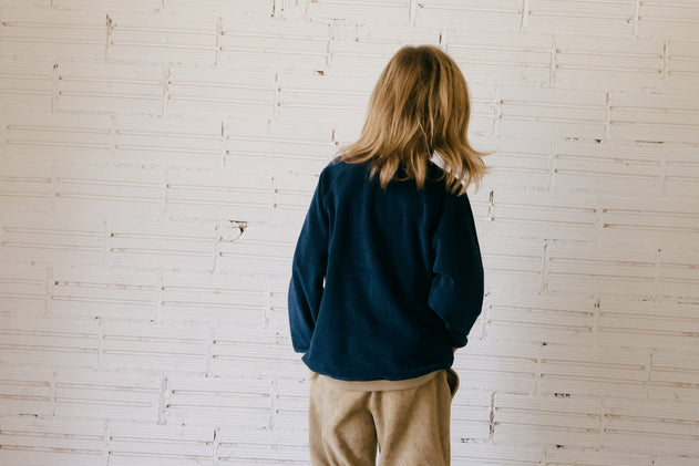 Kids' Ginger Sweatshirt Raglan Sleeve Blue
