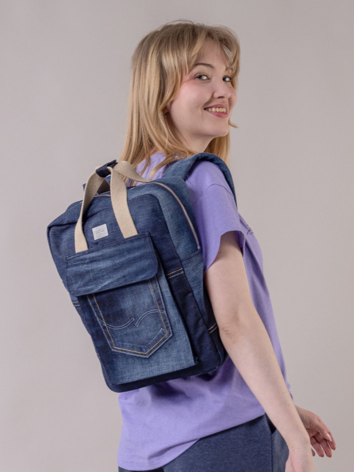 Kaarina Backbag Denim