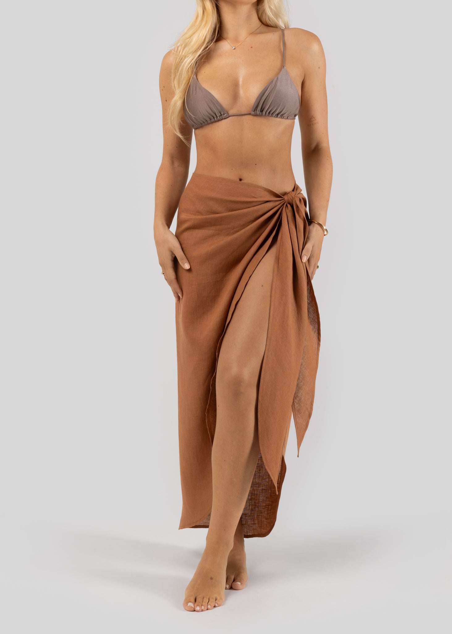 Hera Pareo Skirt Terracota
