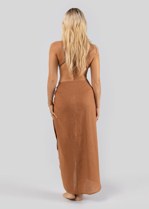 Hera Pareo Skirt Terracota