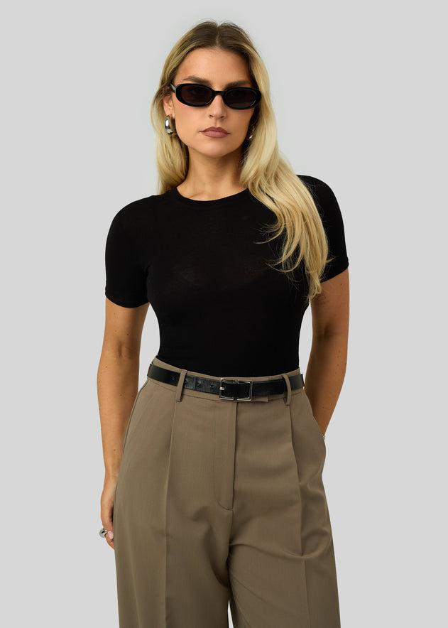 90’s Fitted T-Shirt Black