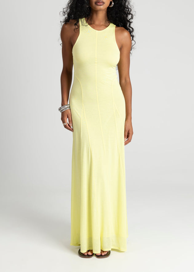 Florence Flowy Maxi Dress Lime