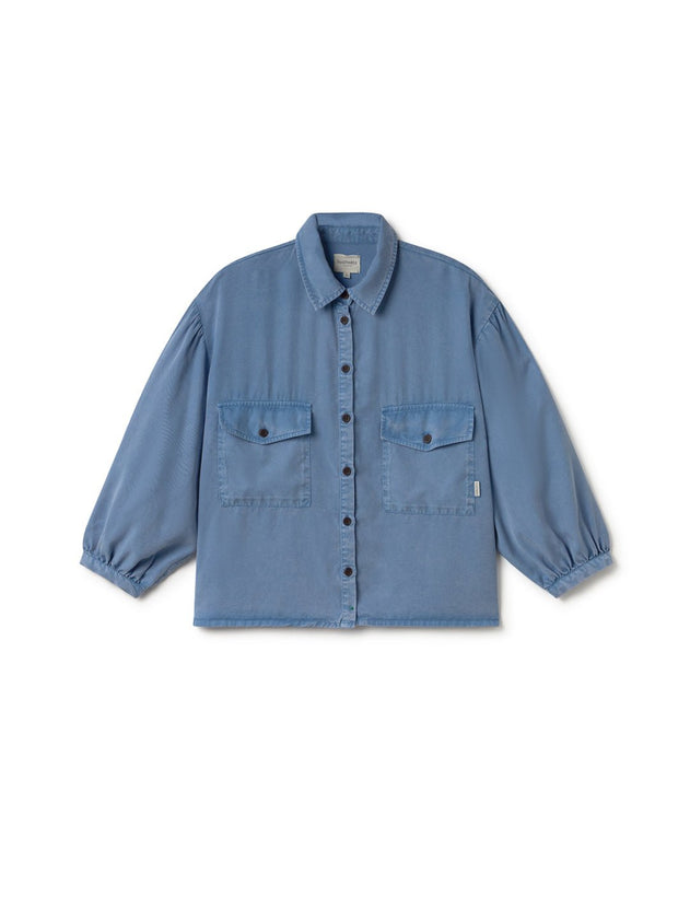 Hamushin Shirt Washed Blue