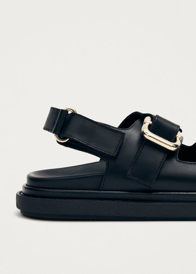 Harper Leather Sandals Black