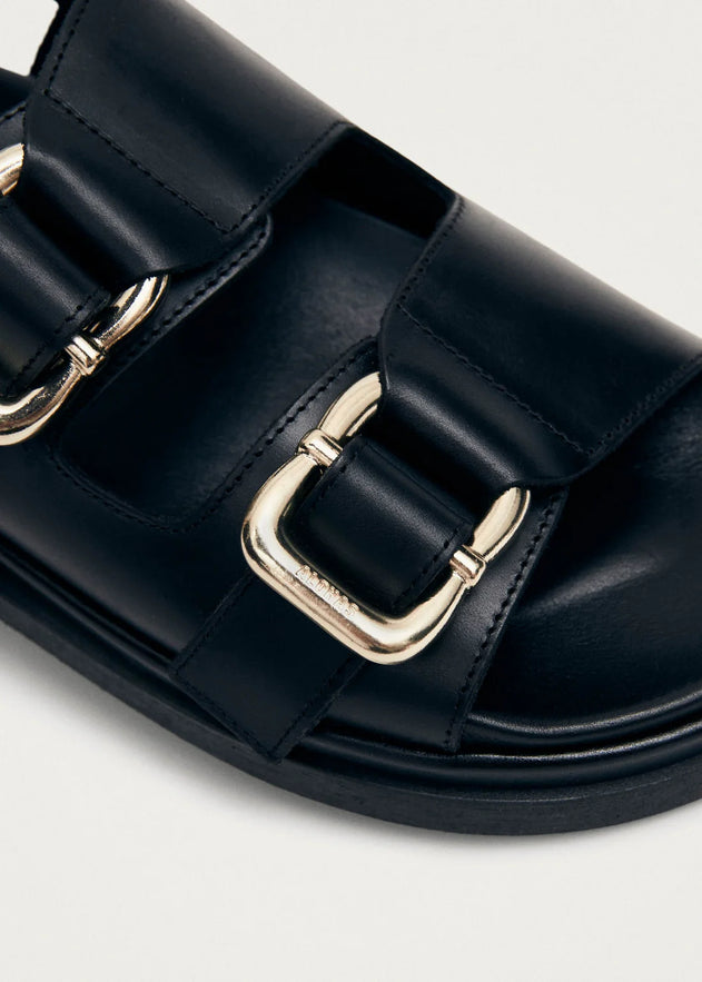 Harper Leather Sandals Black