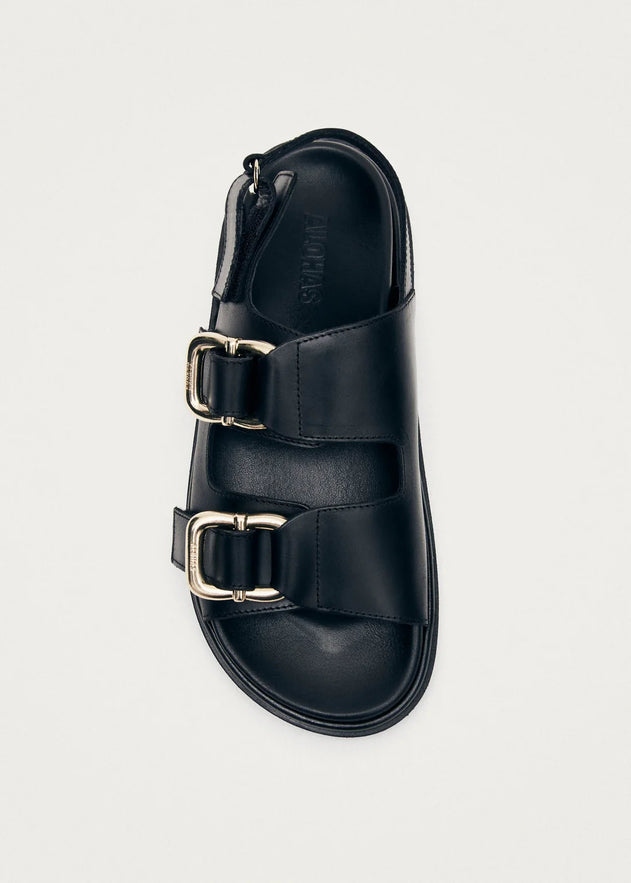 Harper Leather Sandals Black