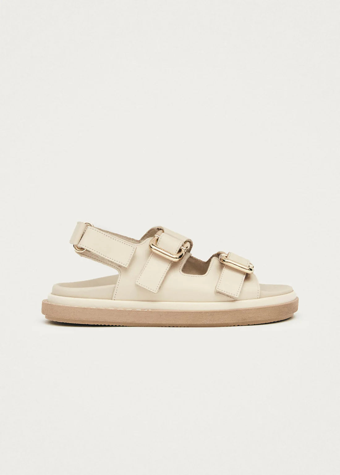 Harper Leather Sandals Cream