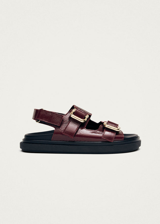 Harper Leather Sandals Onix Burgundy