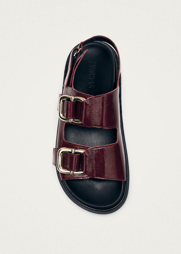 Harper Leather Sandals Onix Burgundy