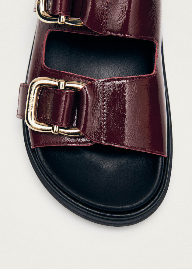Harper Leather Sandals Onix Burgundy